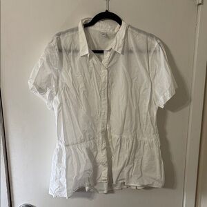Old Navy Classic White Button-Up Shirt